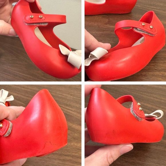 Bundle of 2 Pairs Authentic Mini Melissa Toddler Mary Jane Shoes - Picture 8 of 9